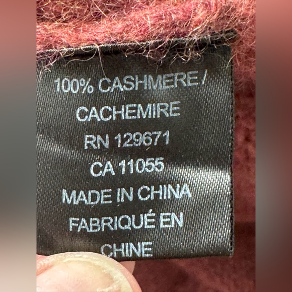 SKULL CASHMERE 100% CASHMERE RUST BELL SLEEVE SWEATER SIZE L WOMENS COZY FALL - Picture 6 of 6